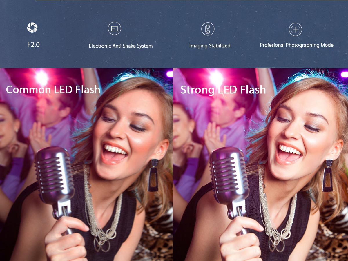 blackview breeze with LED flash